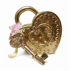 Tik Tok viral Rachel Zoe Gold Heart Lock and Key. Beautiful statement piece!